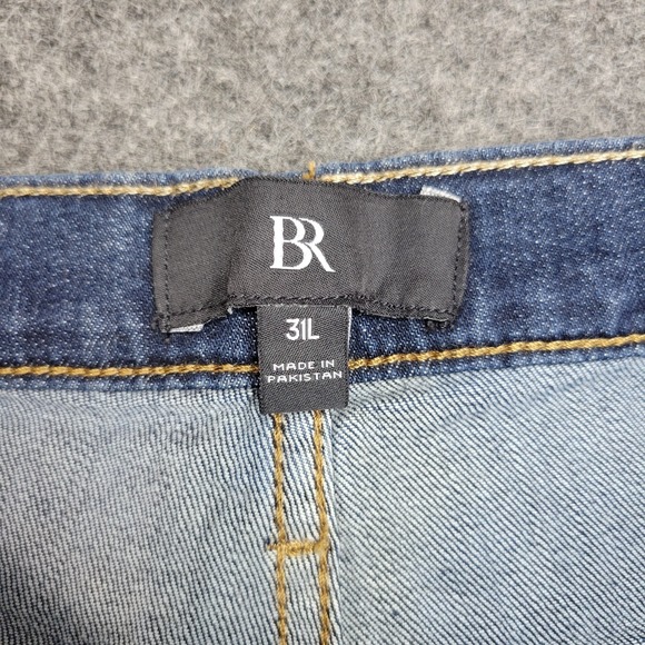 Banana Republic Jeans Womens 31L Blue Denim Dark Wash Streetwear The Flare Leg - Picture 12 of 13